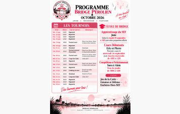 Le Programme d'Octobre 2026